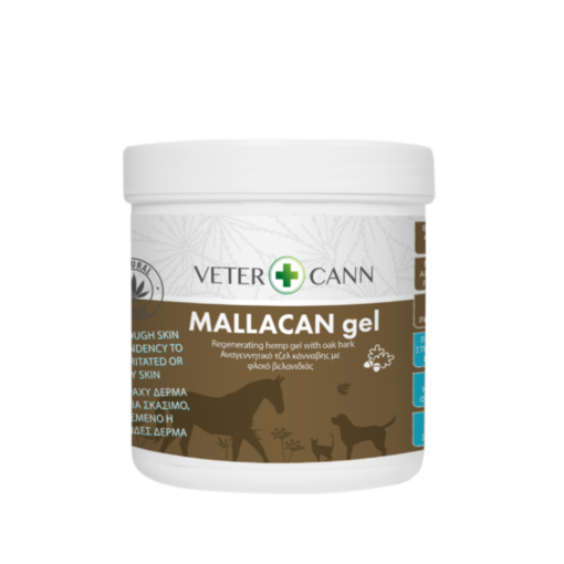 Vetercann MALLACAN Gel reparador de piel para animales con cáñamo